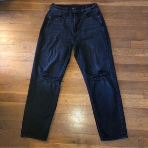 American Eagle Black Relaxed Fit Denim Jeans 6